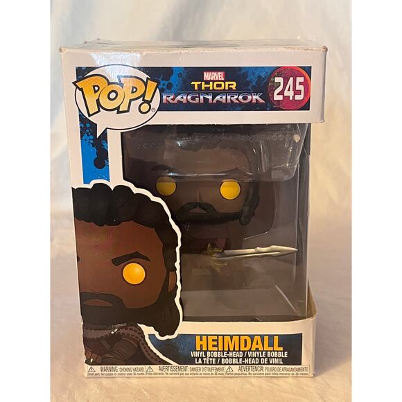 Funko Pop! Marvel Thor Ragnarok VALKYRIE #244 HEIMDALL #245 - Vinyl Bobble-Head - Picture 3 of 16